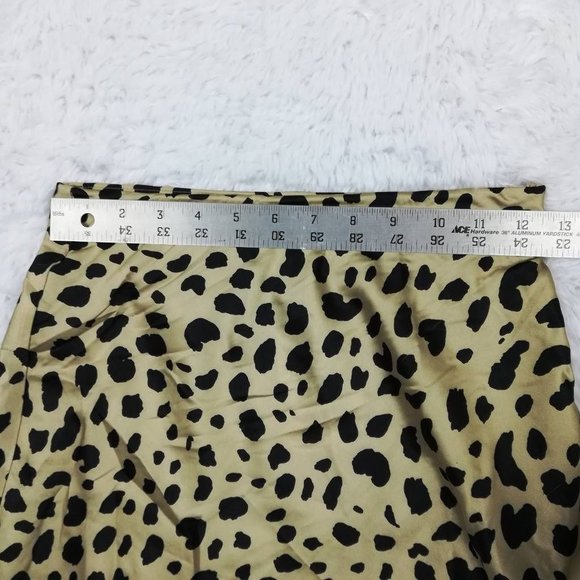 Elodie Womens A Line Skirt Multicolor Cheetah Print Mini Stretch Zip XS New - Picture 4 of 8
